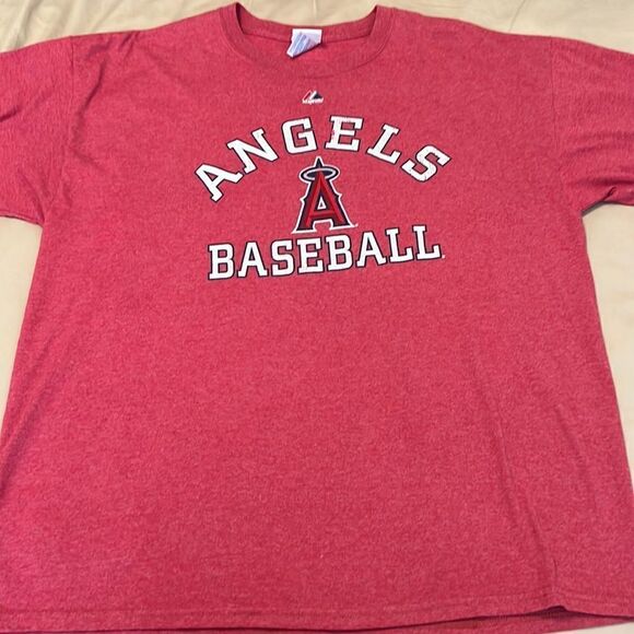Angels PUJOLS #5 size XL red short sleeve team T-shirt EUC - Picture 2 of 9